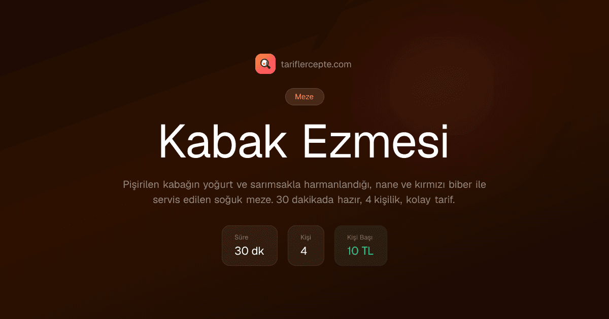 Kabak Ezmesi tarifi