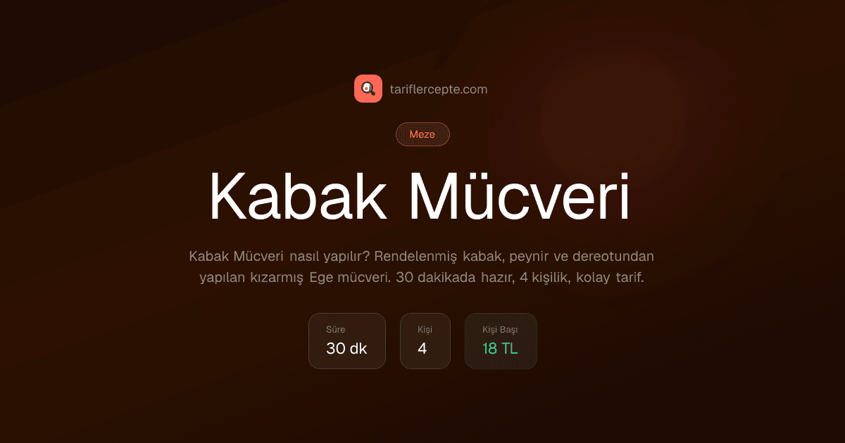 Kabak Mücveri tarifi
