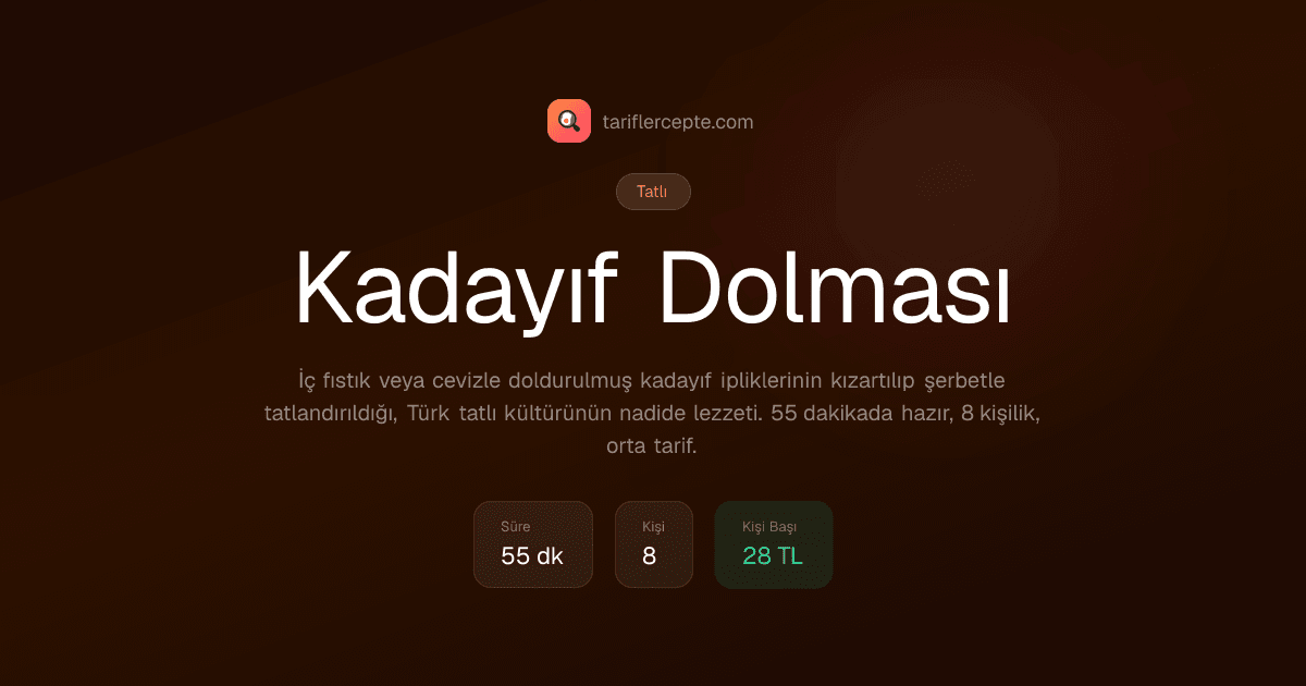Kadayıf Dolması tarifi