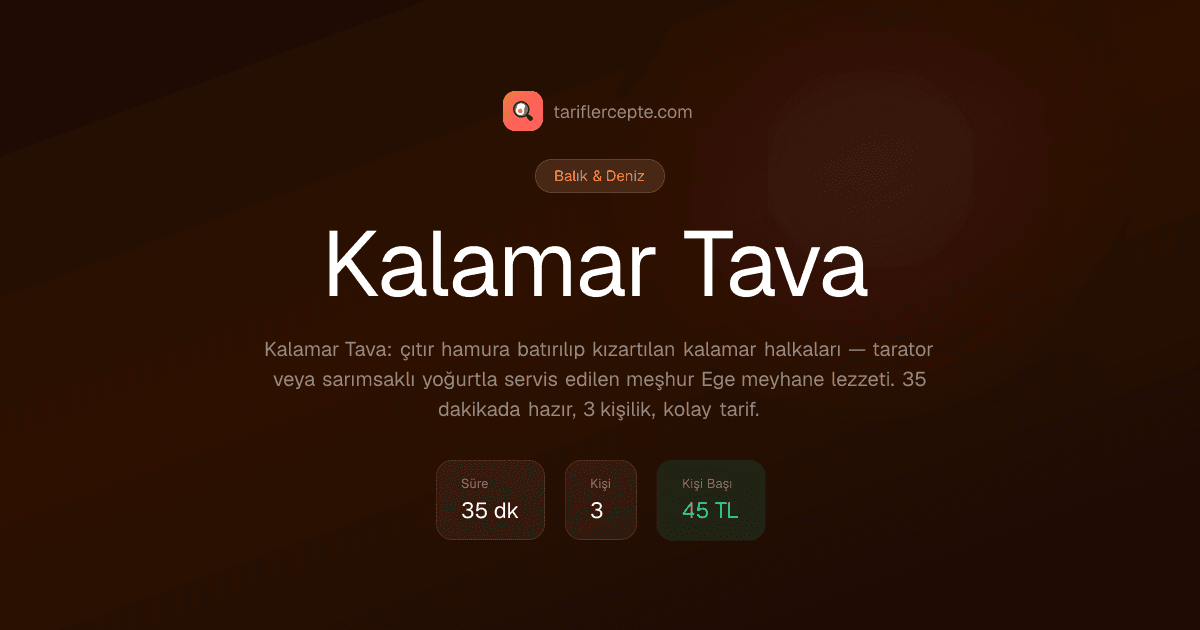 Kalamar Tava tarifi