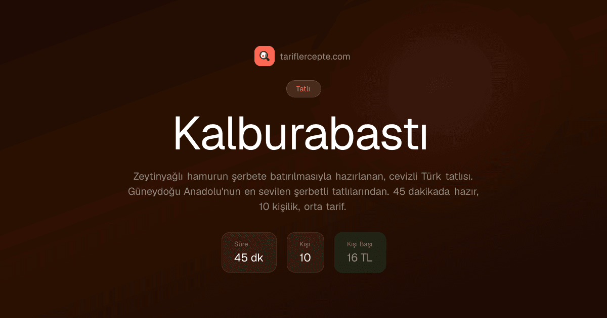 Kalburabastı tarifi