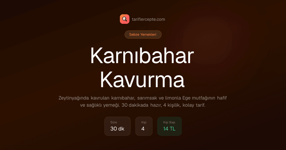 Karnıbahar Kavurma tarifi