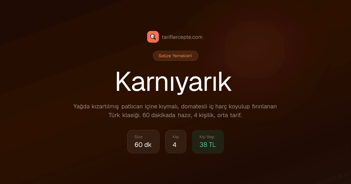 Karnıyarık tarifi