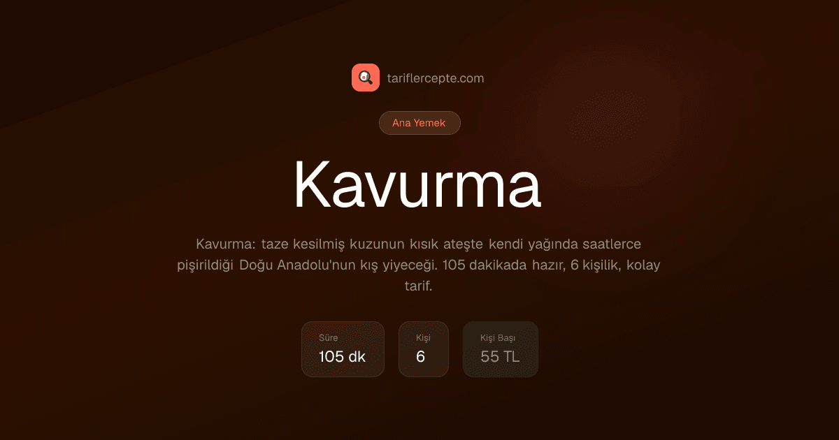 Kavurma tarifi