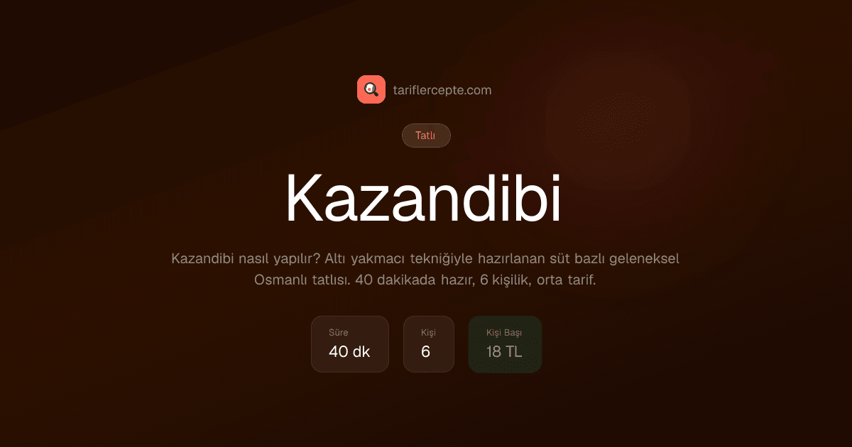 Kazandibi tarifi