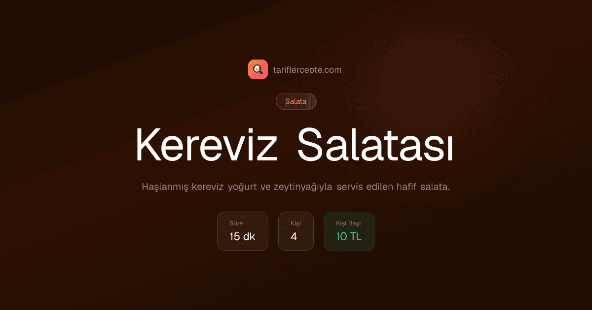 Kereviz Salatası tarifi