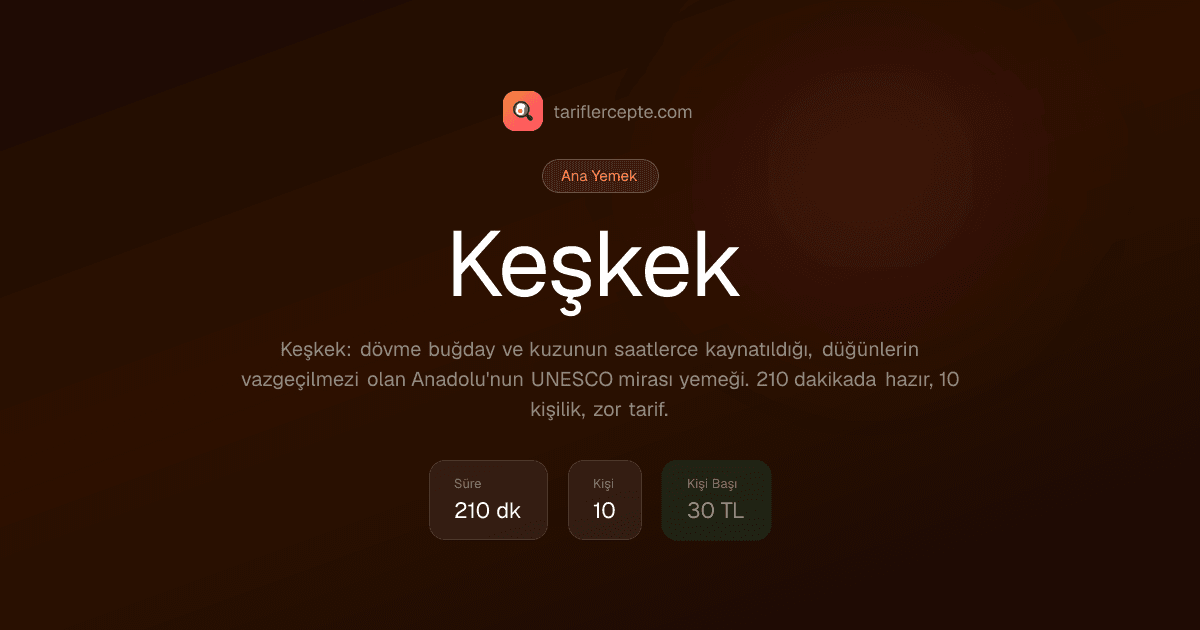 Keşkek tarifi