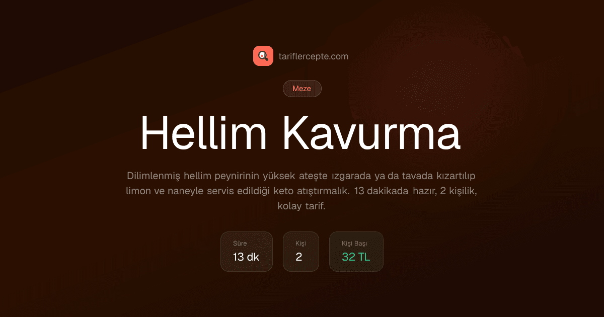 Hellim Kavurma tarifi