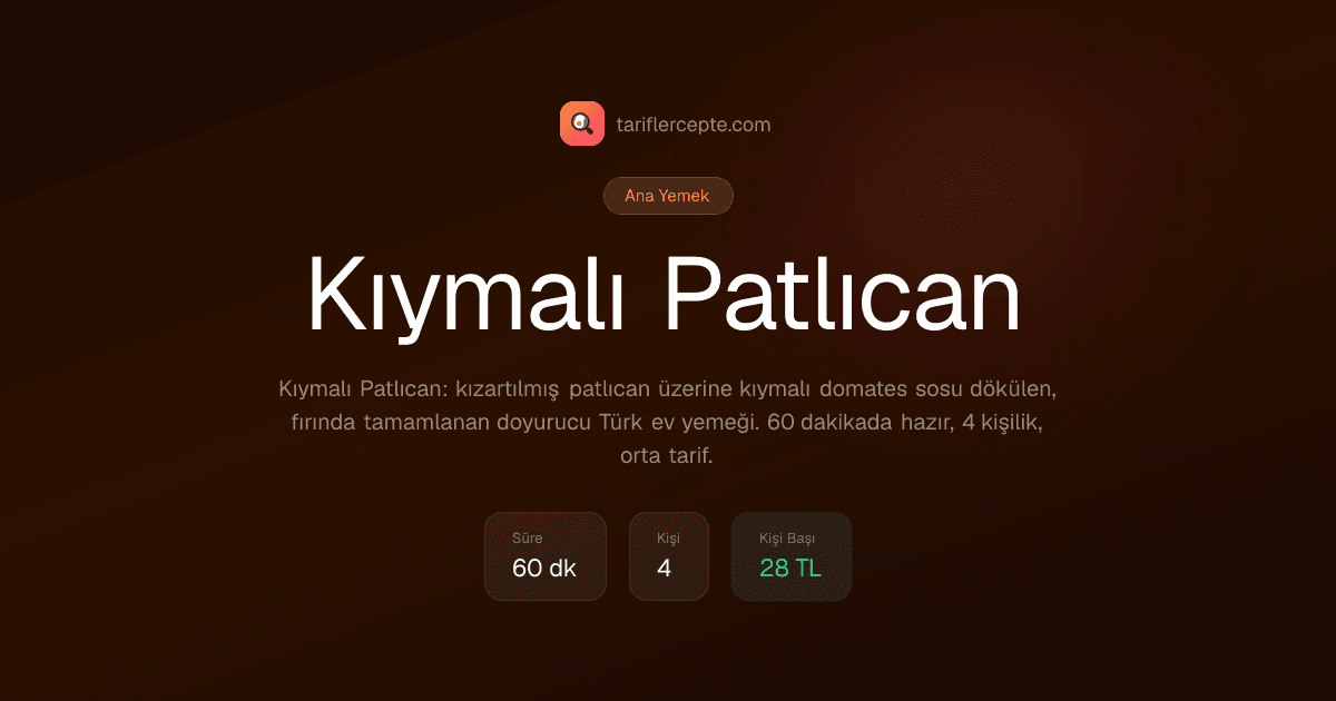 Kıymalı Patlıcan tarifi