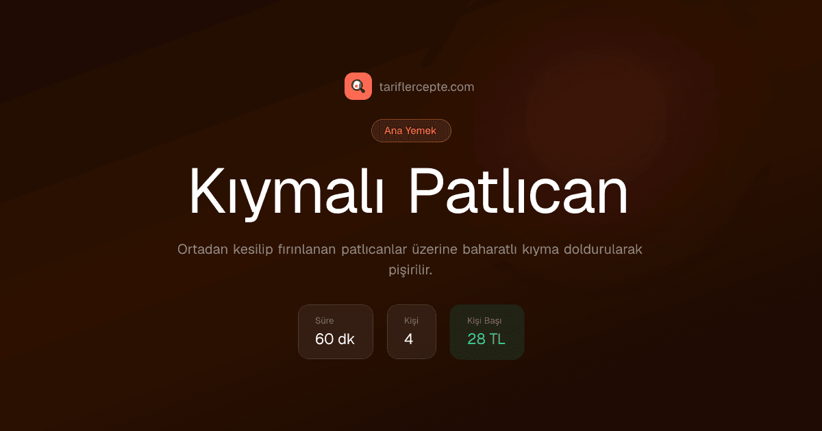 Kıymalı Patlıcan tarifi