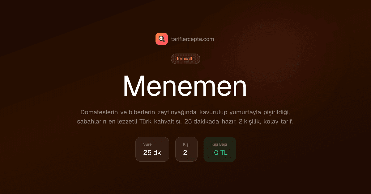 Menemen tarifi