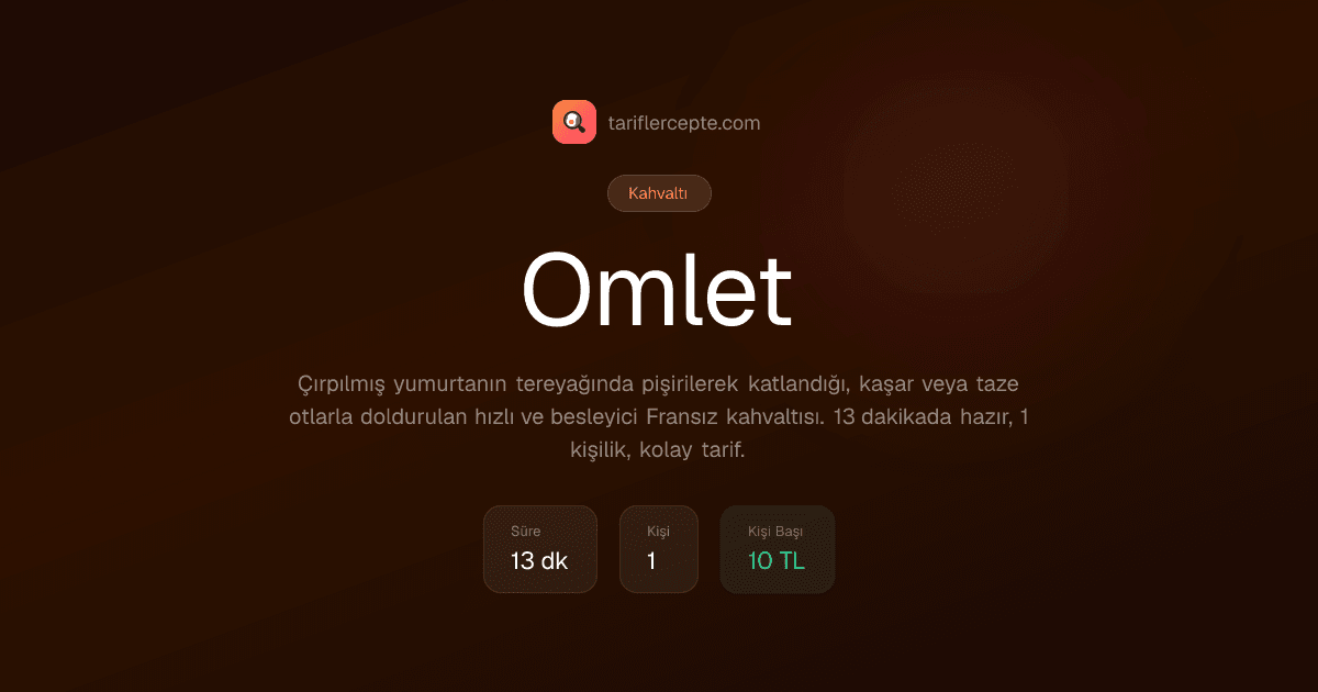 Omlet tarifi