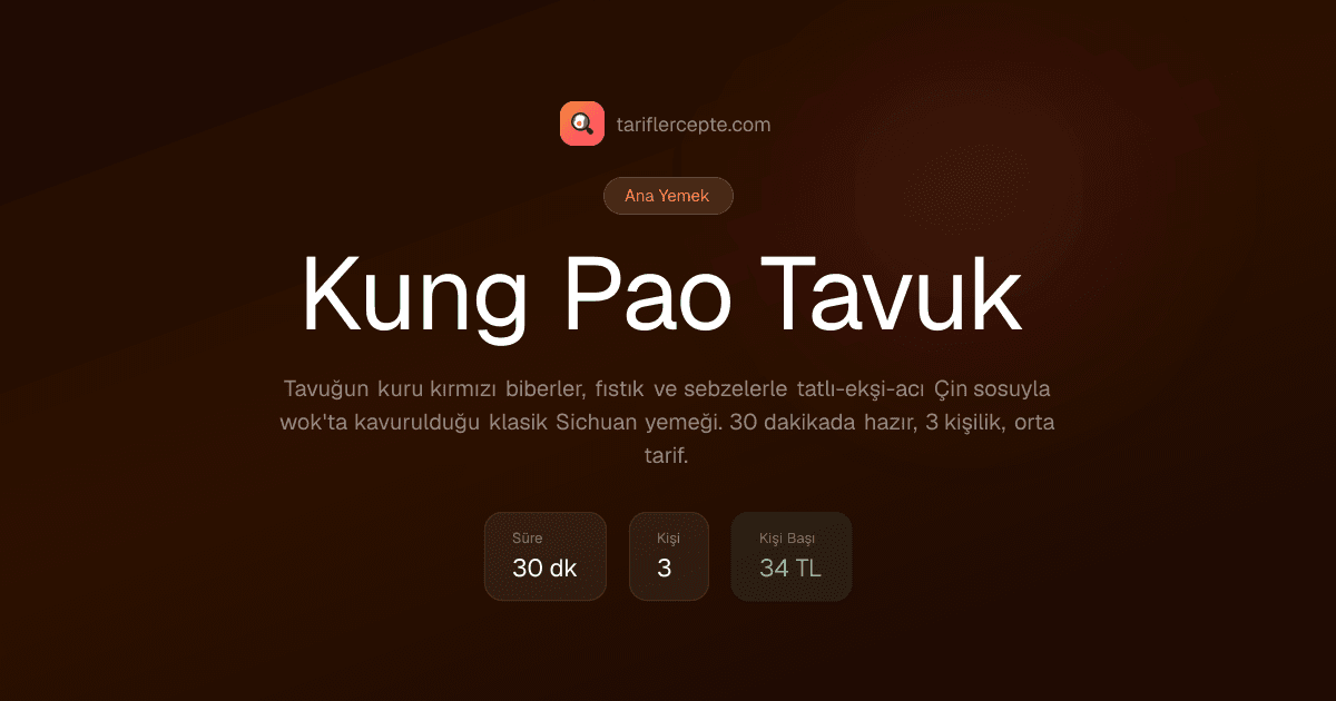 Kung Pao Tavuk tarifi