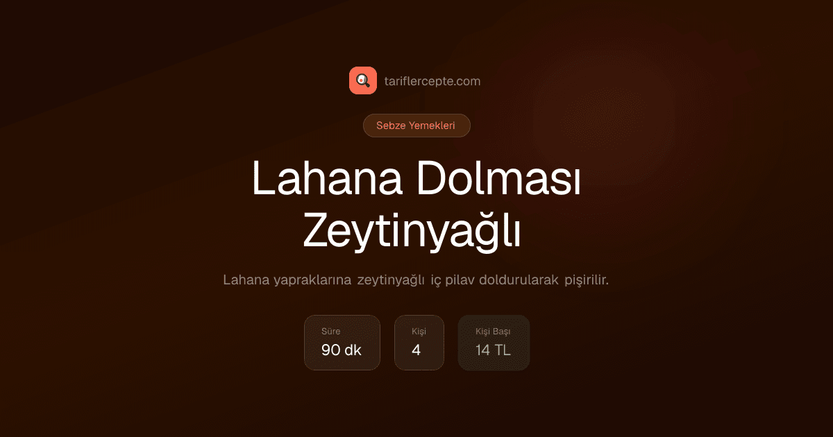 Lahana Dolması Zeytinyağlı tarifi