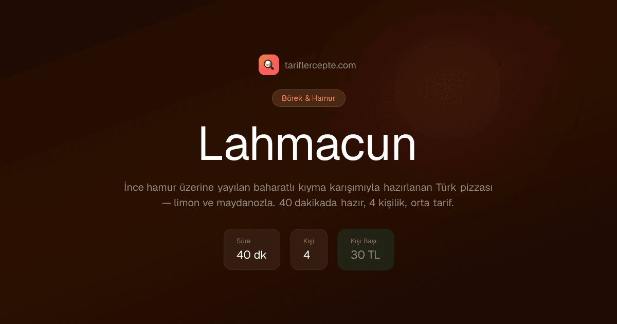 Lahmacun tarifi