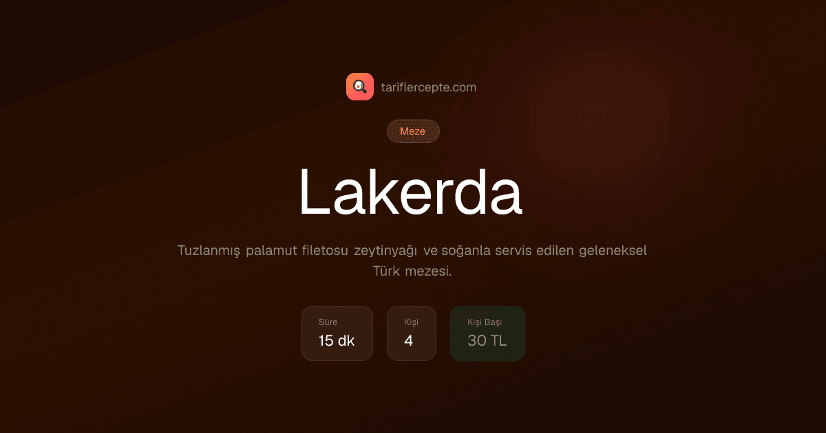 Lakerda tarifi