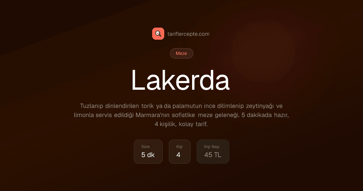 Lakerda tarifi