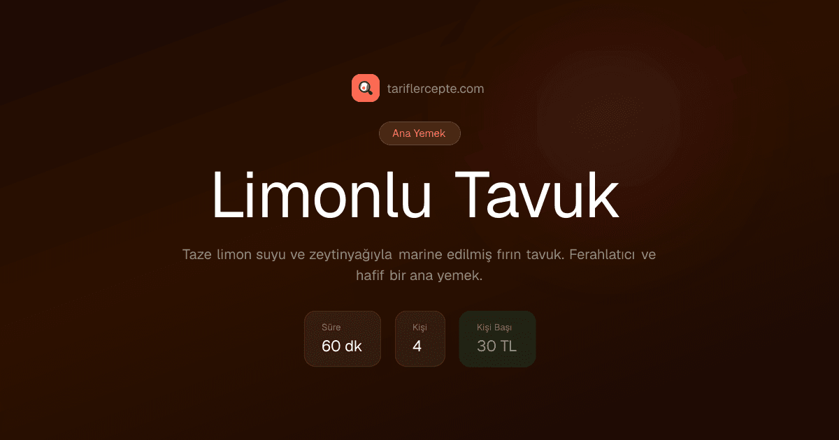 Limonlu Tavuk tarifi