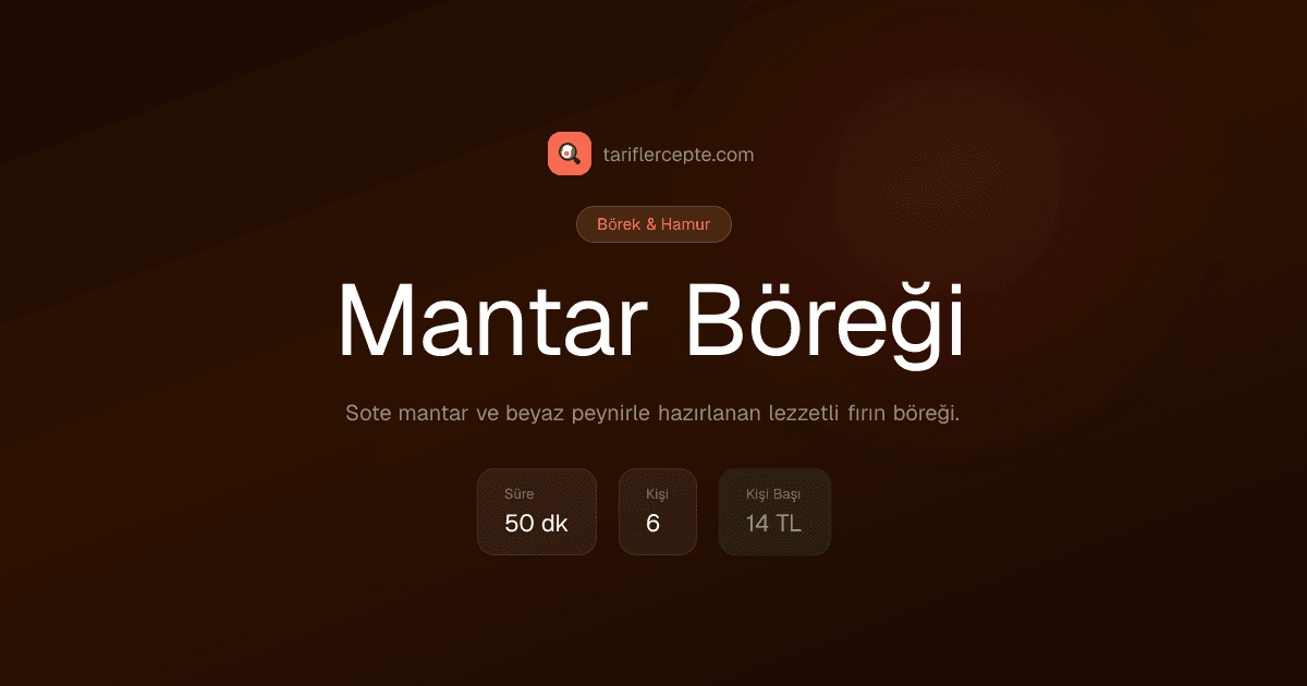 Mantar Böreği tarifi