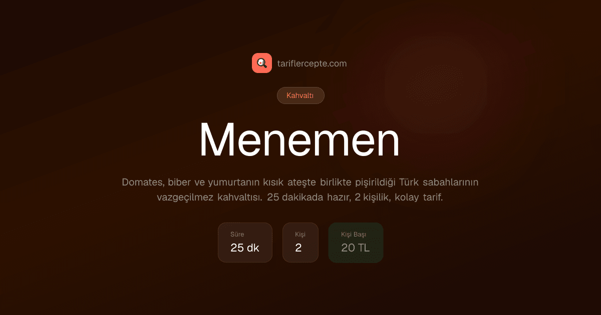 Menemen tarifi