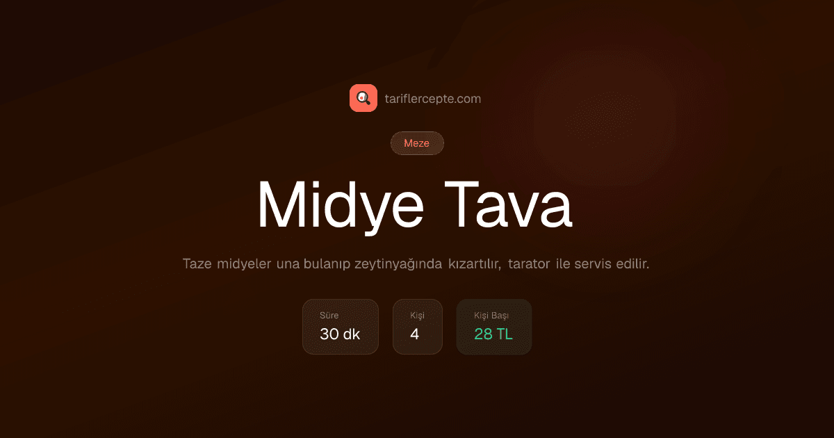 Midye Tava tarifi