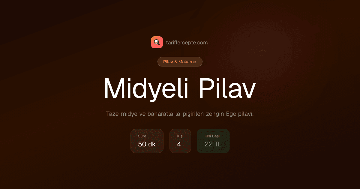 Midyeli Pilav tarifi