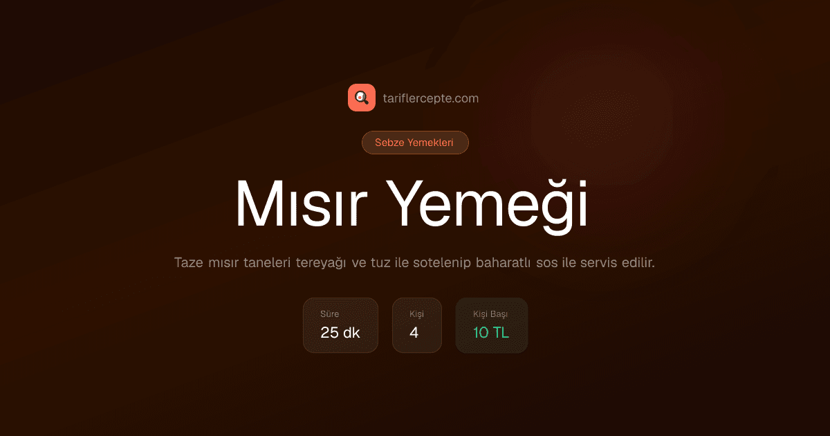Mısır Yemeği tarifi