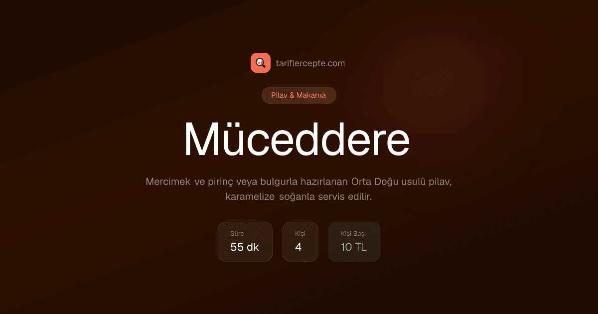 Müceddere tarifi