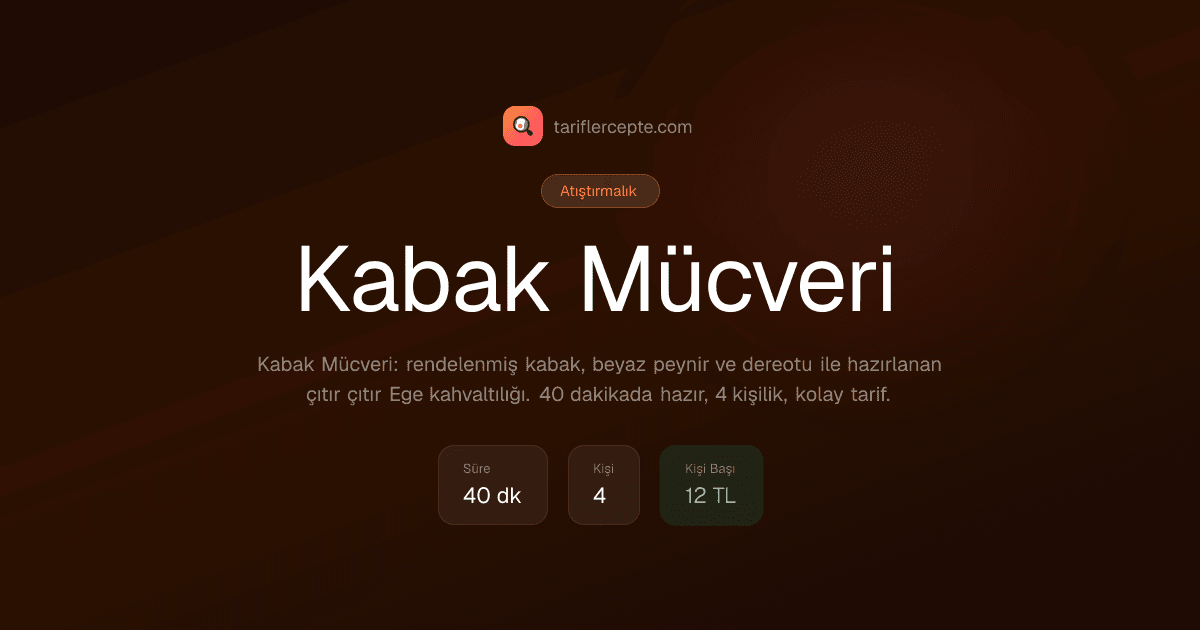 Kabak Mücveri tarifi