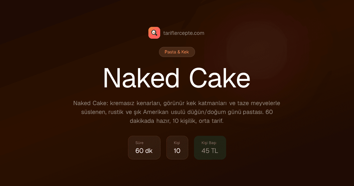 Naked Cake tarifi