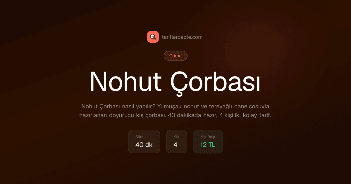 Nohut Çorbası