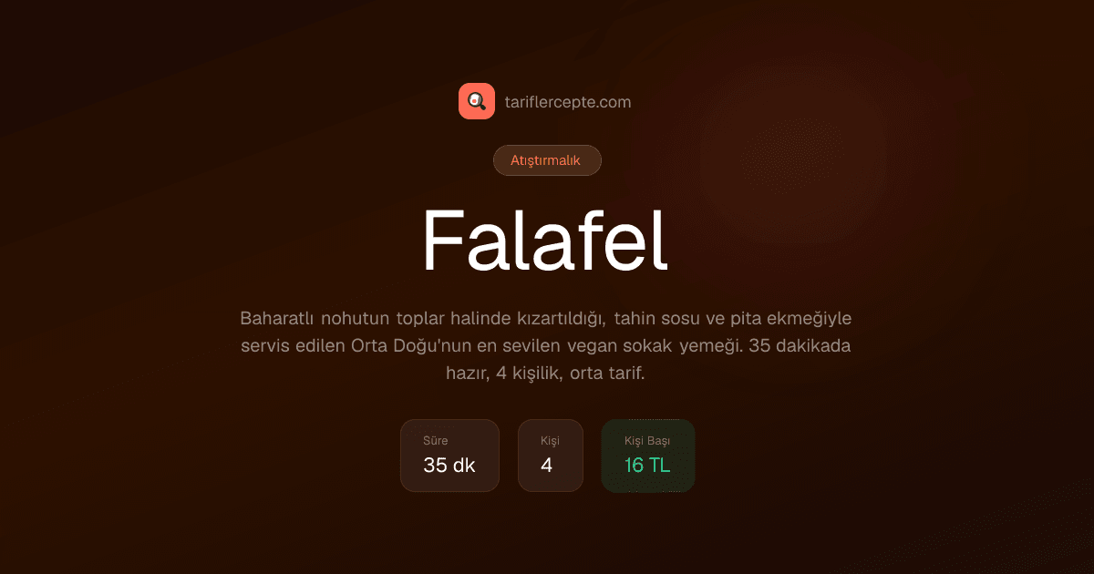Falafel tarifi