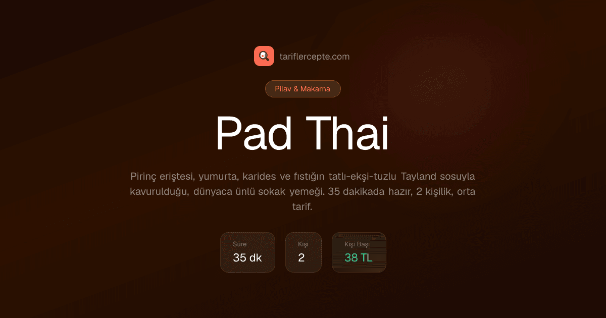 Pad Thai tarifi