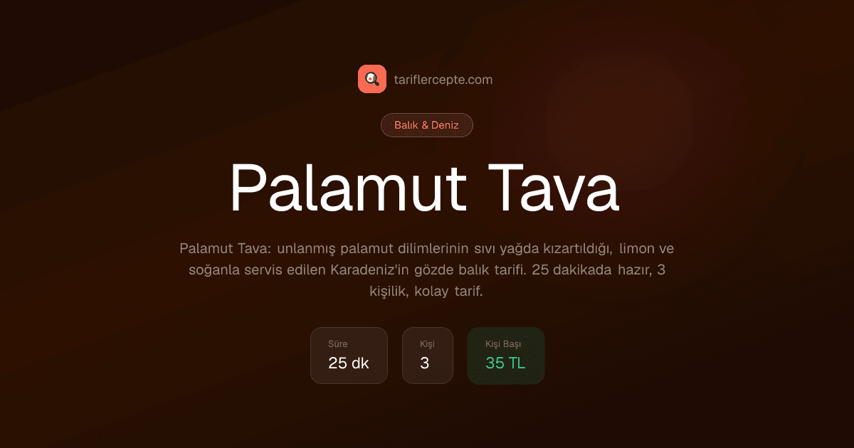 Palamut Tava tarifi
