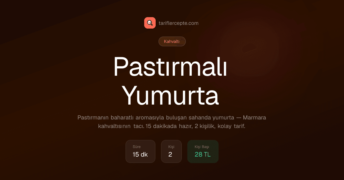 Pastırmalı Yumurta tarifi