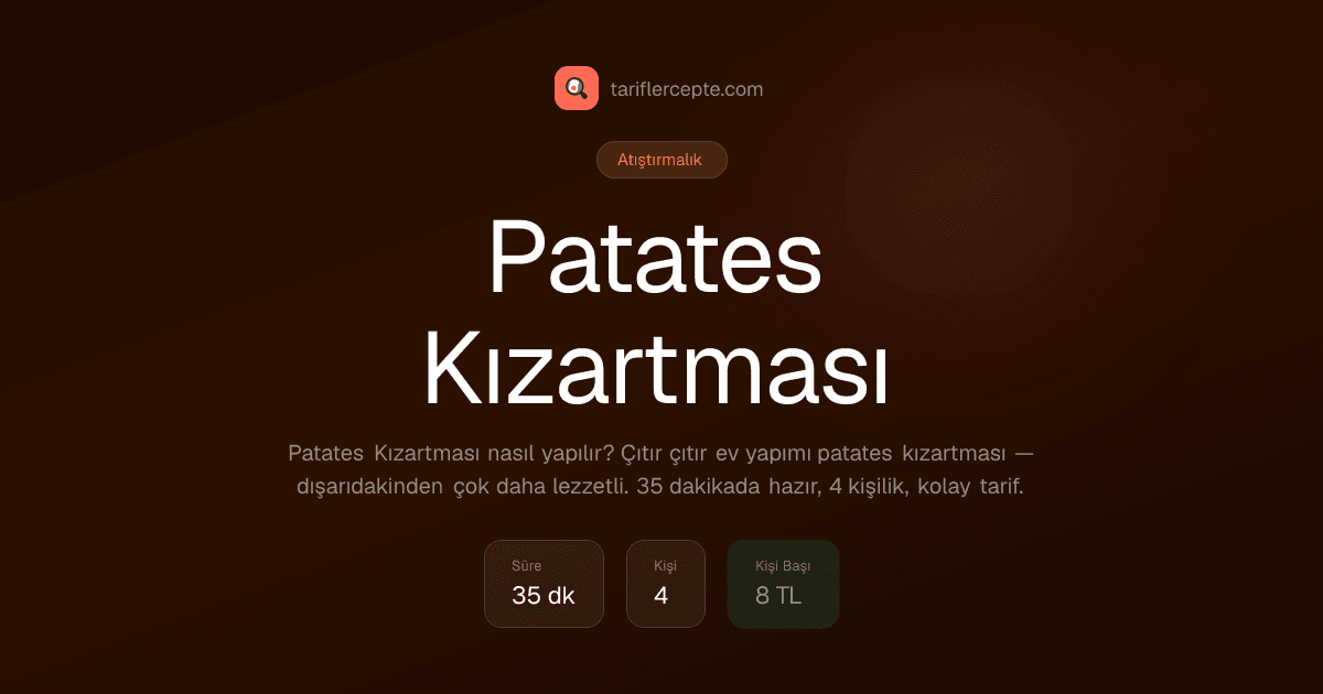 Patates Kızartması tarifi