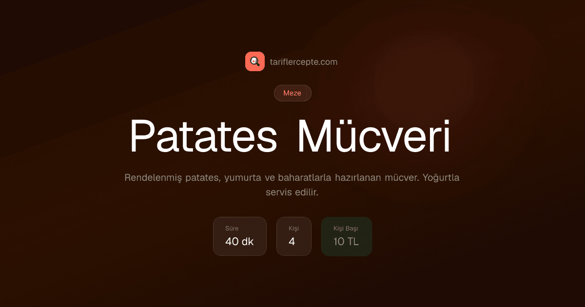 Patates Mücveri tarifi