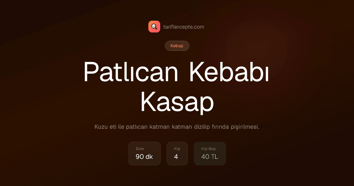 Patlıcan Kebabı Kasap tarifi