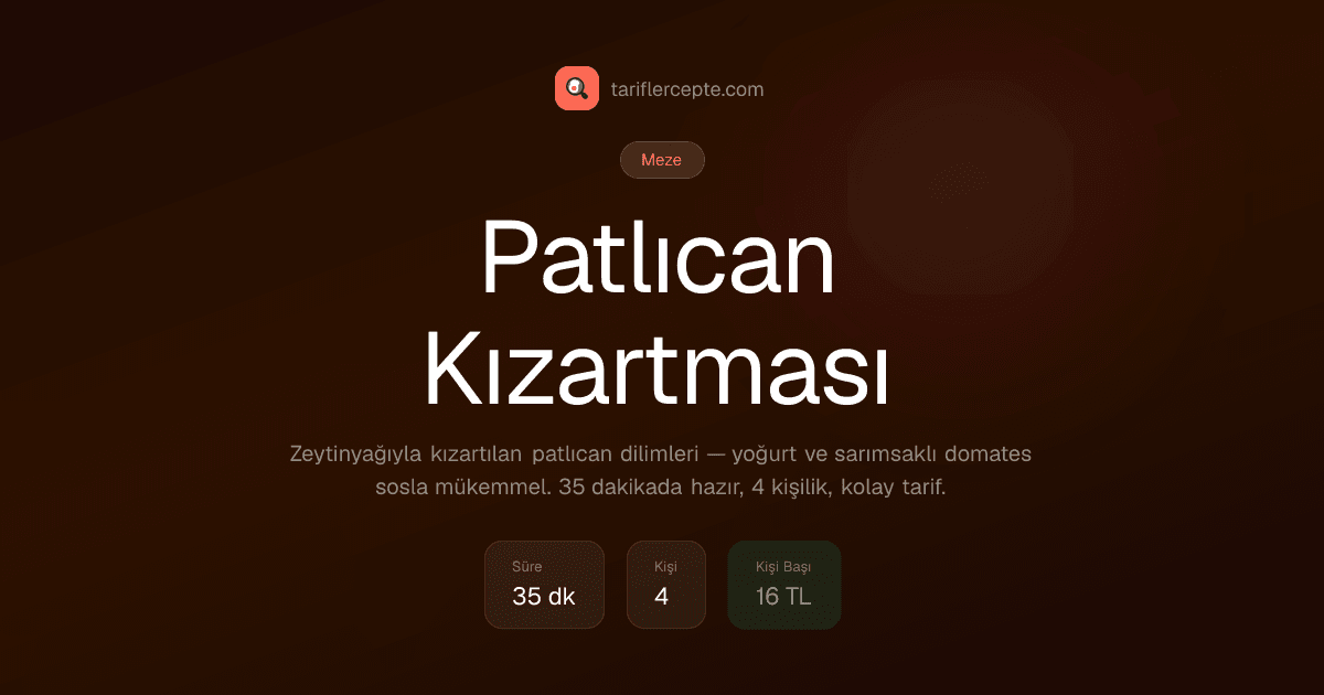 Patlıcan Kızartması tarifi