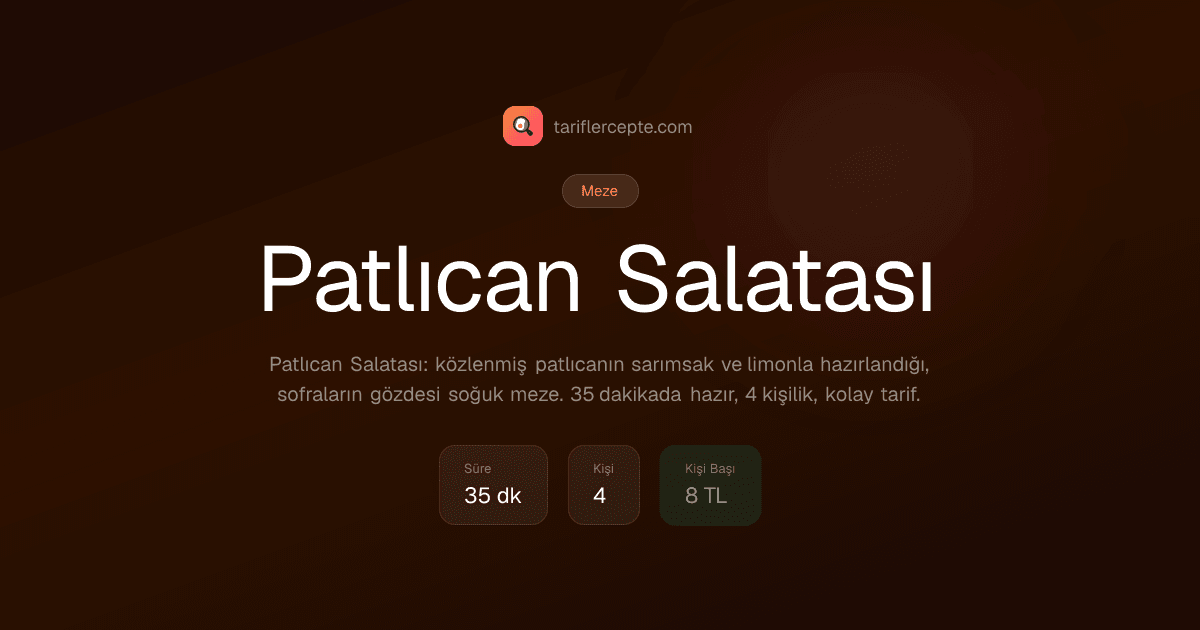 Patlıcan Salatası tarifi