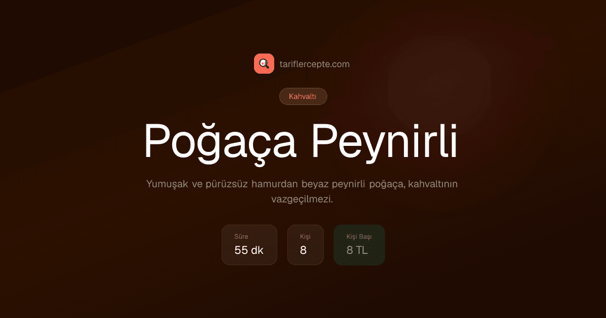 Poğaça Peynirli tarifi