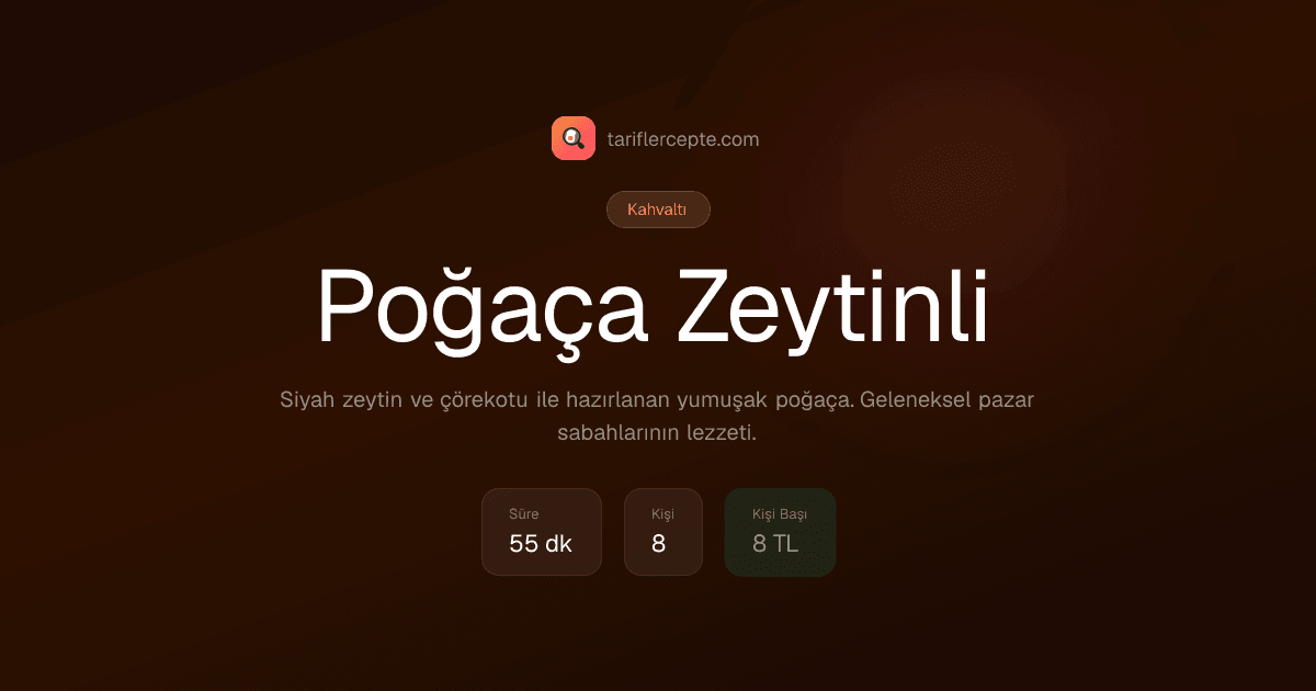 Poğaça Zeytinli tarifi