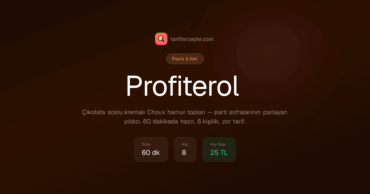 Profiterol tarifi