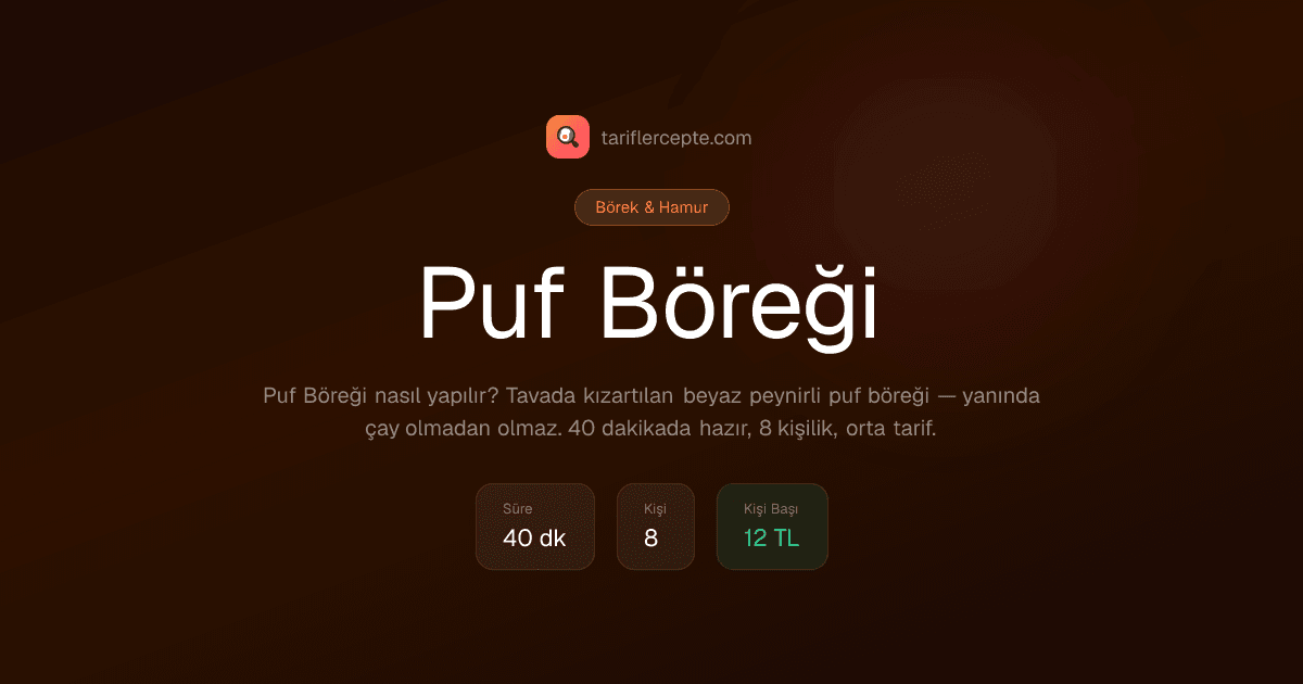 Puf Böreği tarifi