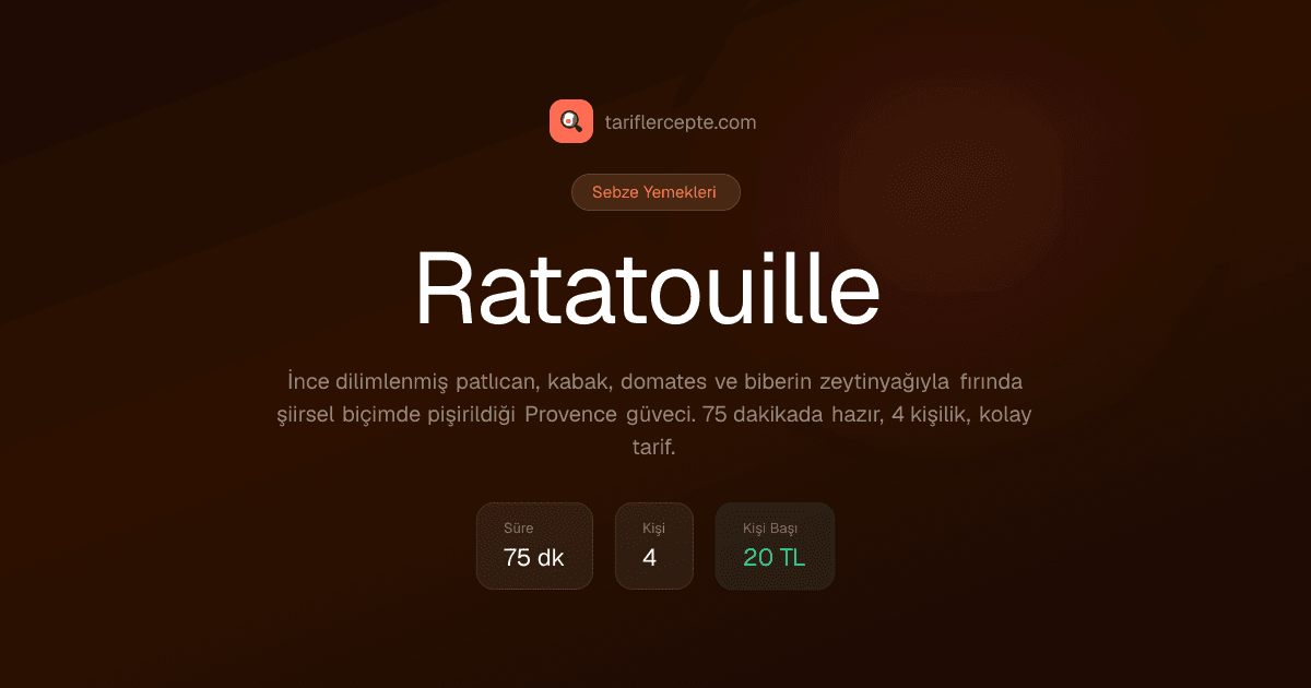 Ratatouille tarifi