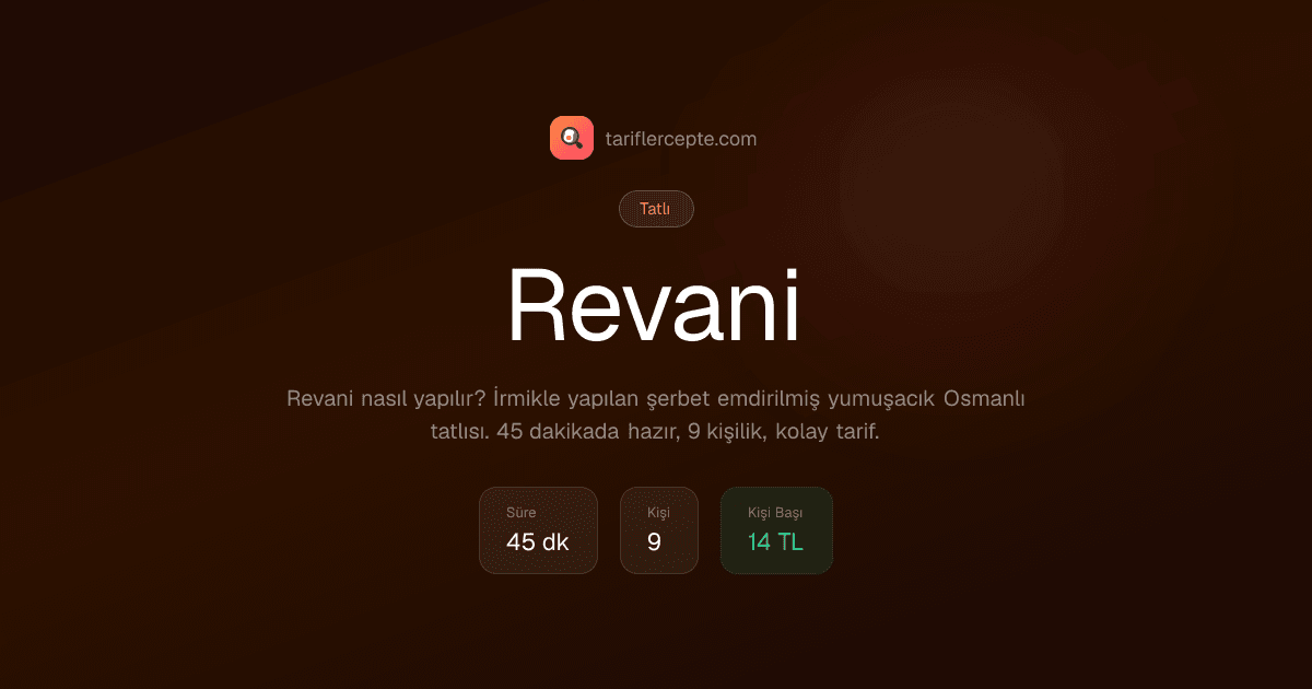 Revani tarifi