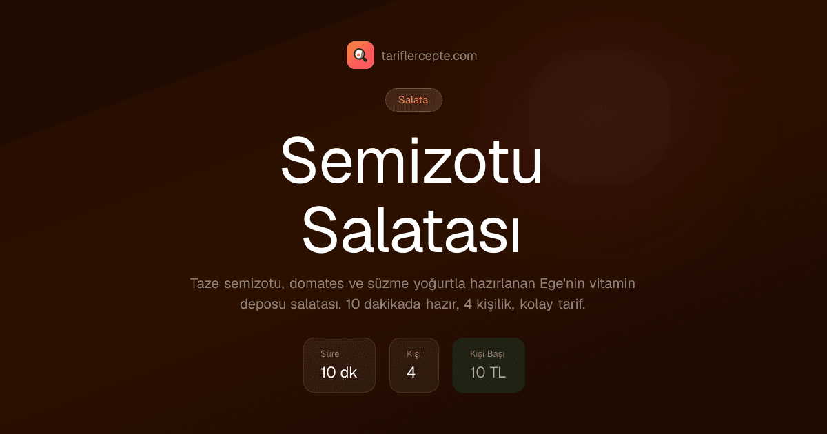 Semizotu Salatası tarifi