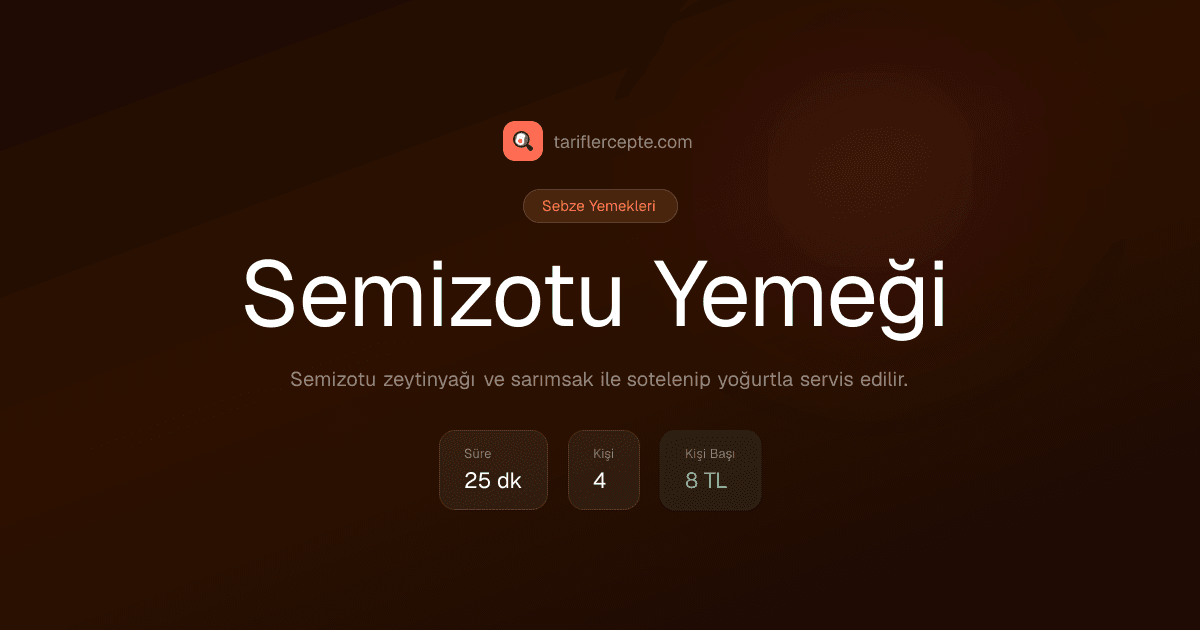Semizotu Yemeği tarifi