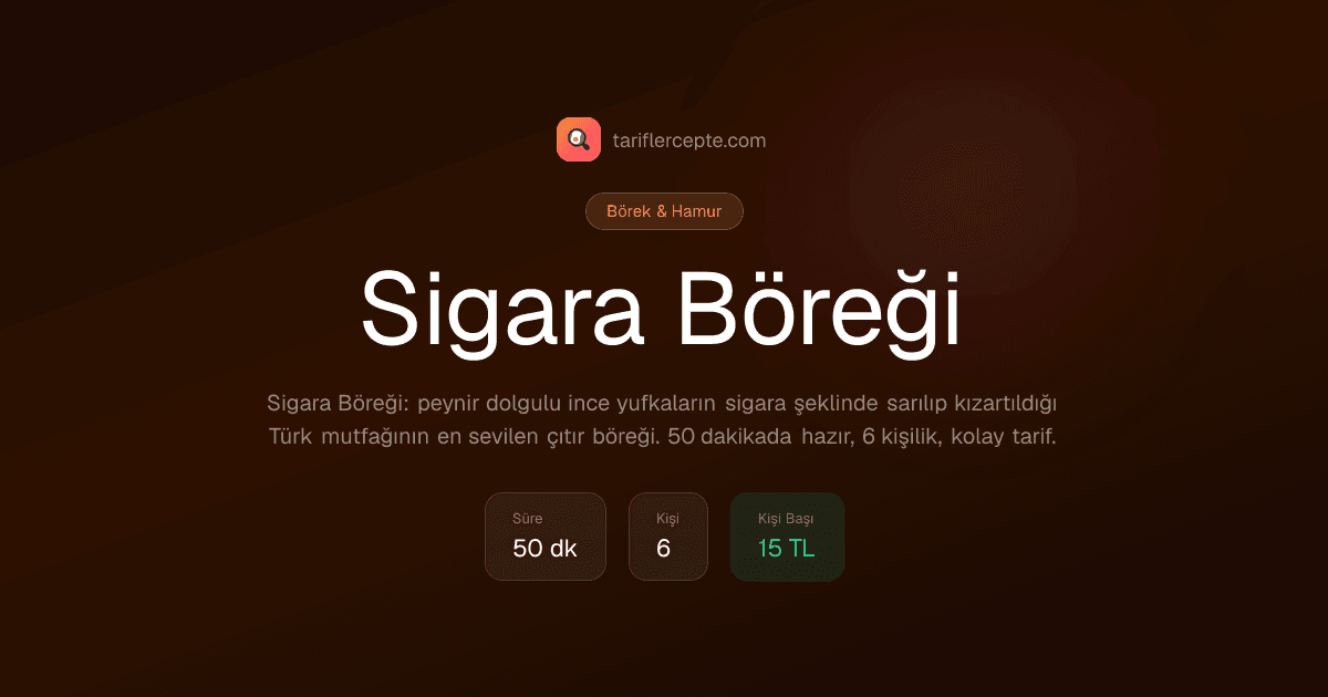 Sigara Böreği tarifi