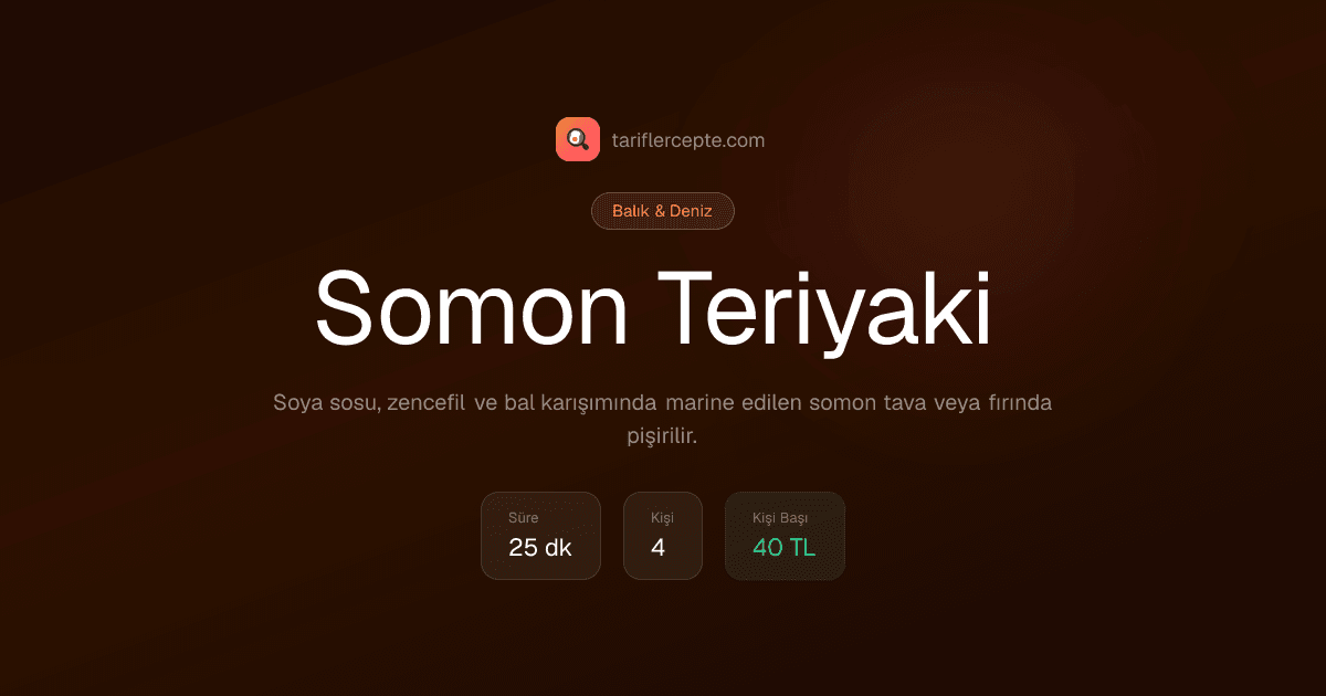 Somon Teriyaki tarifi